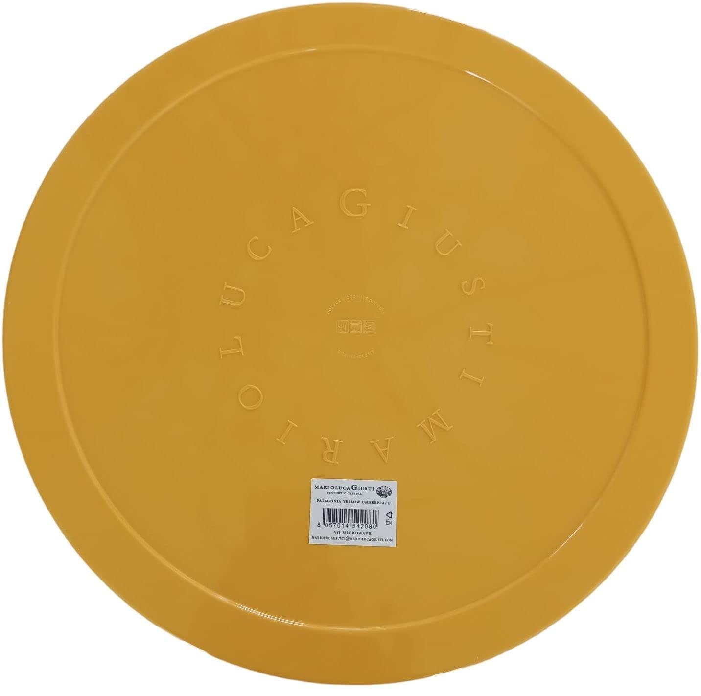 Mario Luca Giusti - Sous-assiette/plateau modèle Patagonia (en mélamine, diamètre 33 cm, épaisseur 0,8 cm, poids 900 g)