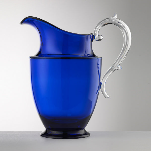 Brocca Federica Mario Luca Giusti blu in cristallo acrilico, elegante e infrangibile.