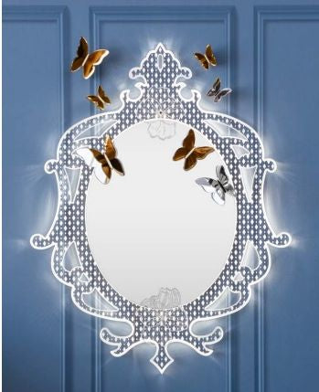 Funny Butterflies - Lot de 3 décorations papillons en cristal acrylique