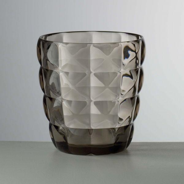 Tumbler Glass Diamante Basso in synthetic crystal Mario Luca Giusti