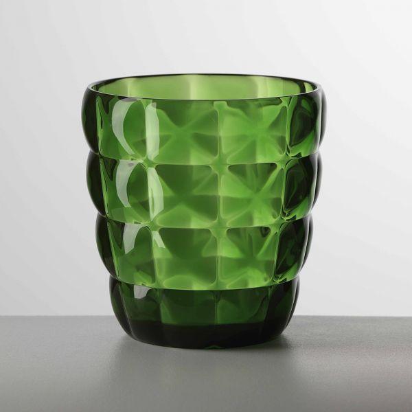 Tumbler Glass Diamante Basso in synthetic crystal Mario Luca Giusti