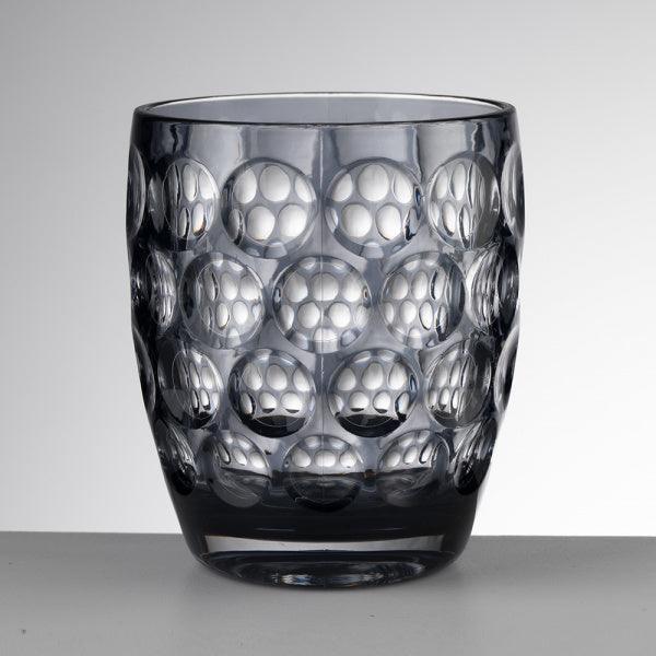 Bicchiere tumbler Lente Basso in Sinthetic Crystal Mario Luca Giusti