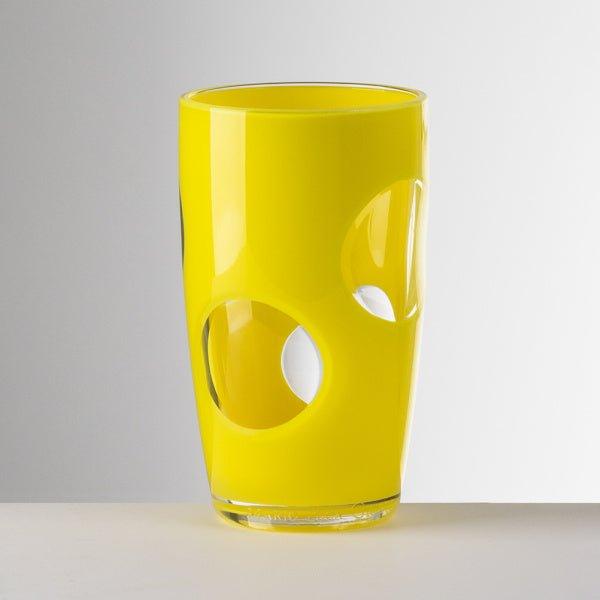 Bicchiere Zeynep in cristallo acrilico giallo Mario Luca Giusti, disponibile in più colori