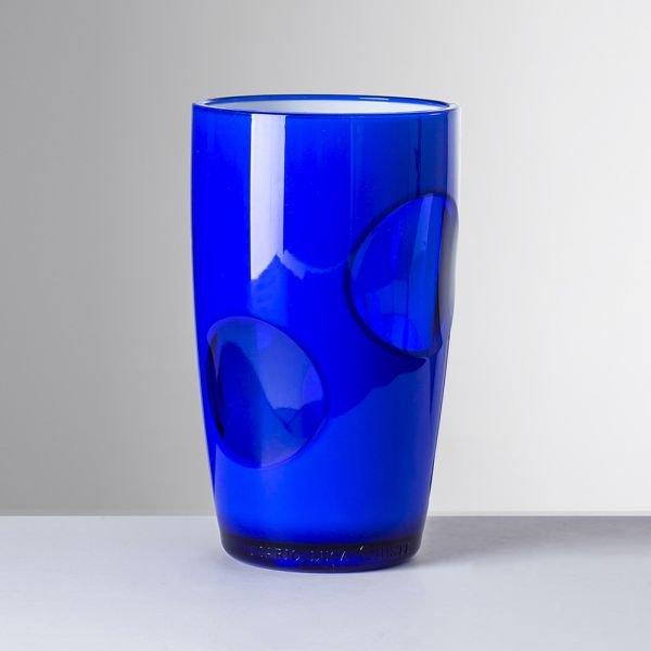 Bicchiere Zeynep in cristallo acrilico blu Mario Luca Giusti, disponibile in più colori