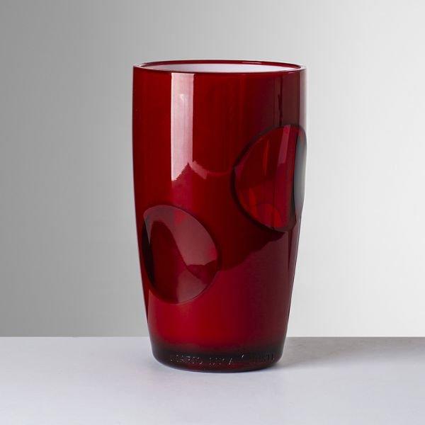 Bicchiere Zeynep in cristallo acrilico rosso Mario Luca Giusti, disponibile in più colori