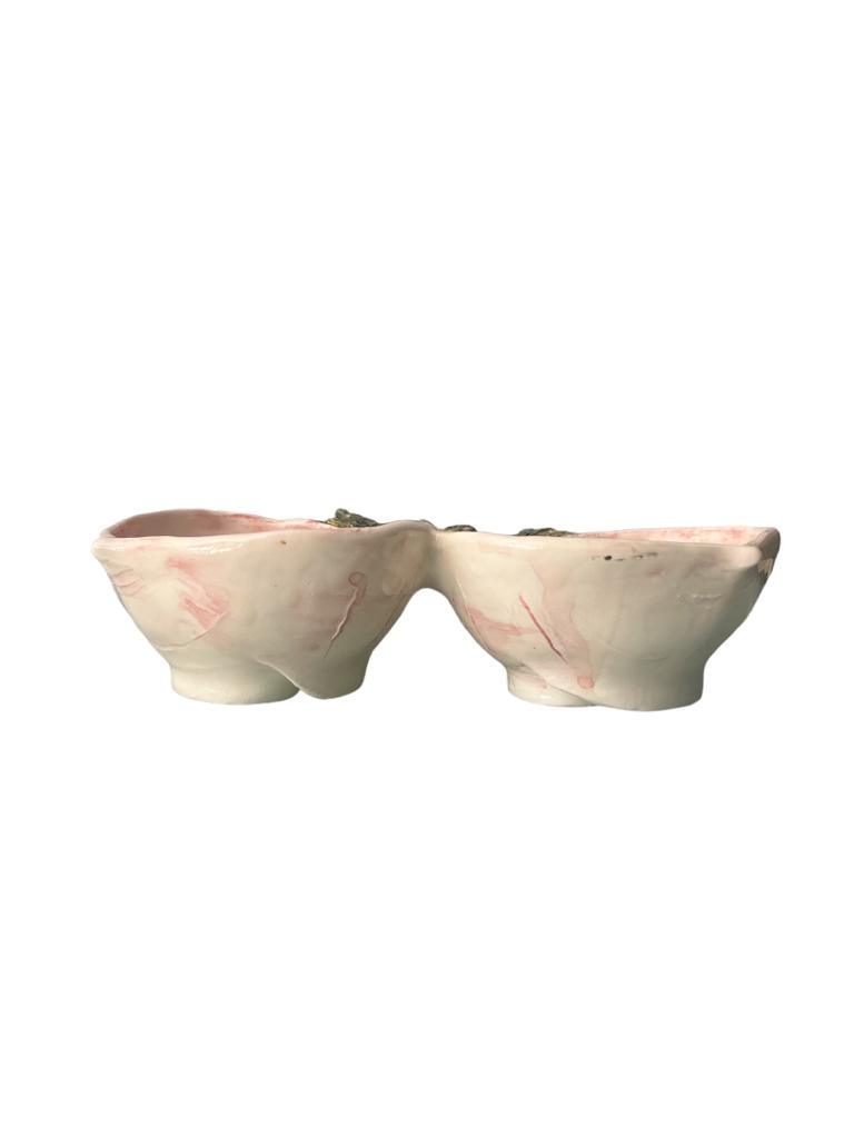 Two-section bowl Rapa 31 cm Virginia Casa Ceramiche collection
