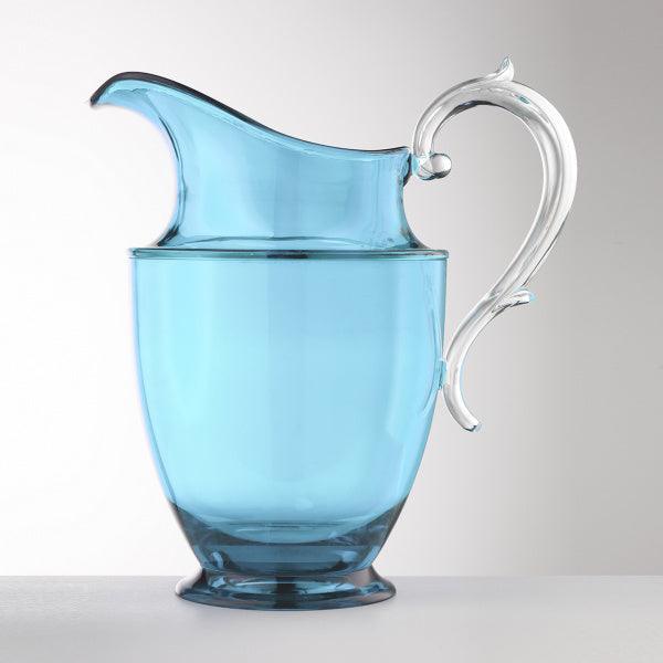FEDERICA Jug / Carafe (1.2 Liters) in Synthetic Crystal, Mario Luca Giusti, TURQUOISE
