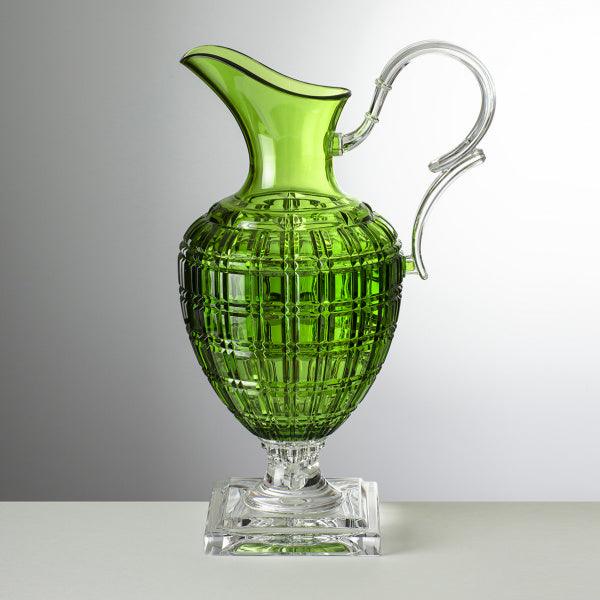 Brocca "Imperial" verde in acrilico di Mario Luca Giusti