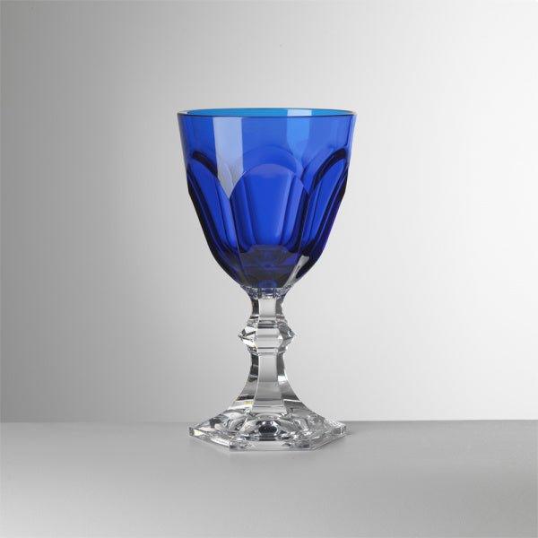 Calice da acqua Dolce Vita blu in cristallo sintetico di Mario Luca Giusti