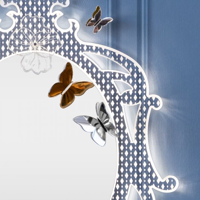 Funny Butterflies - Lot de 3 décorations papillons en cristal acrylique