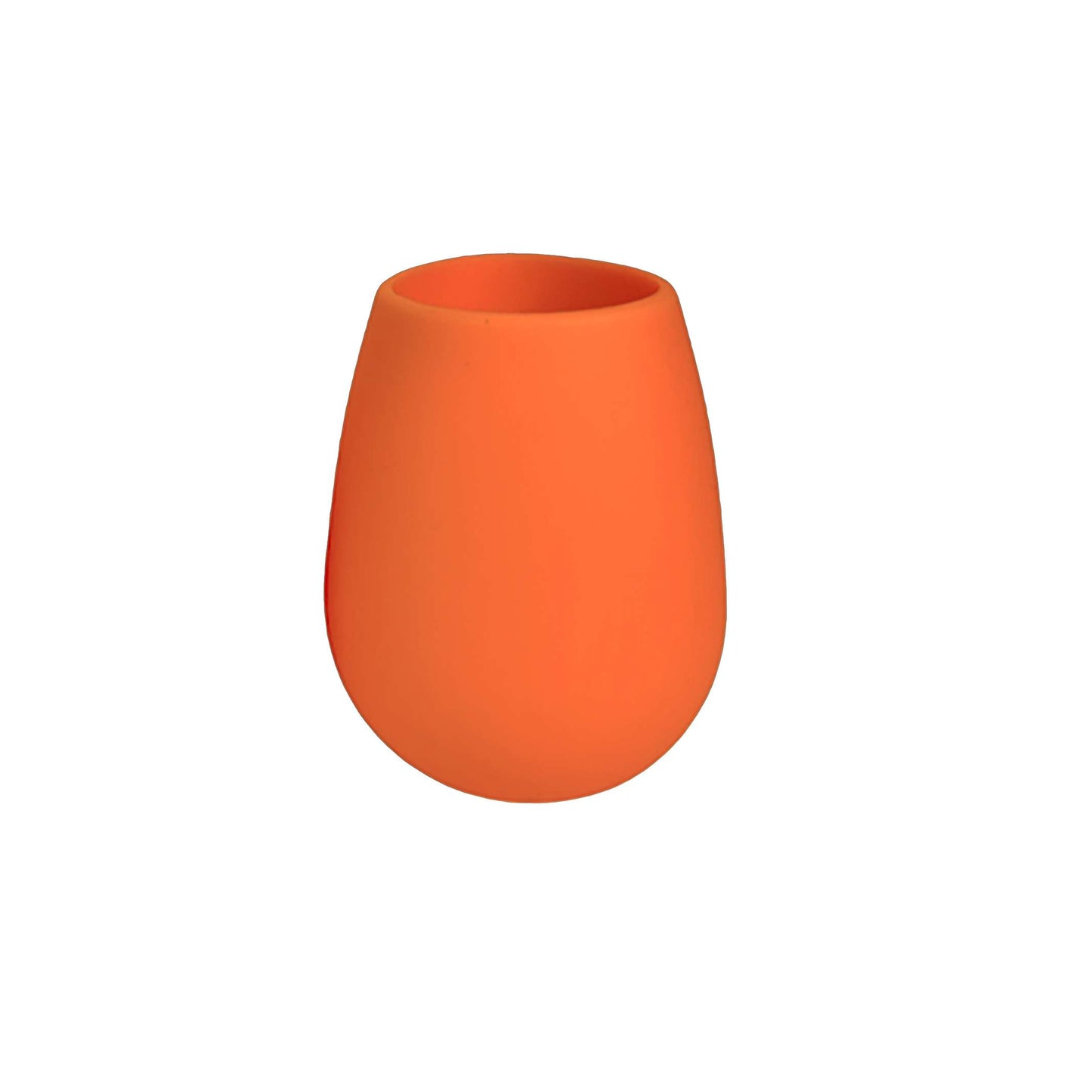Bicchiere Porter Green FEGG in silicone alimentare infrangibile e colorato colore valencia- arancio