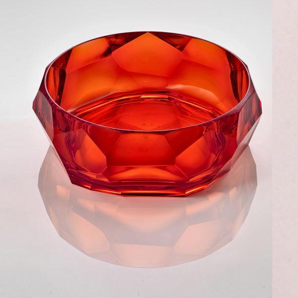 Insalatiera Supernova Rossa in acrilico di design Mario Luca Giusti