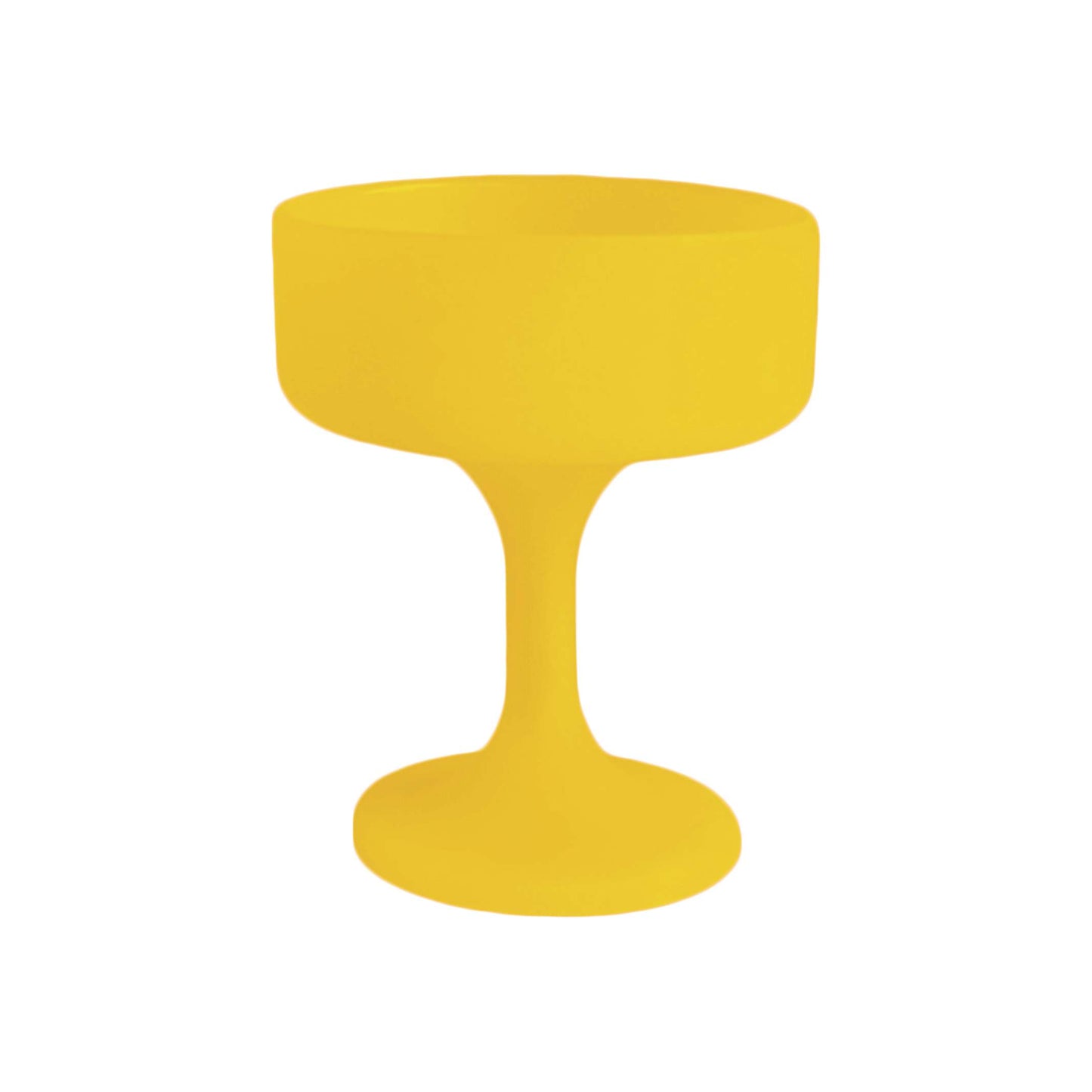 Bicchiere Porter Green MECC in silicone alimentare infrangibile e colorato colore giallo