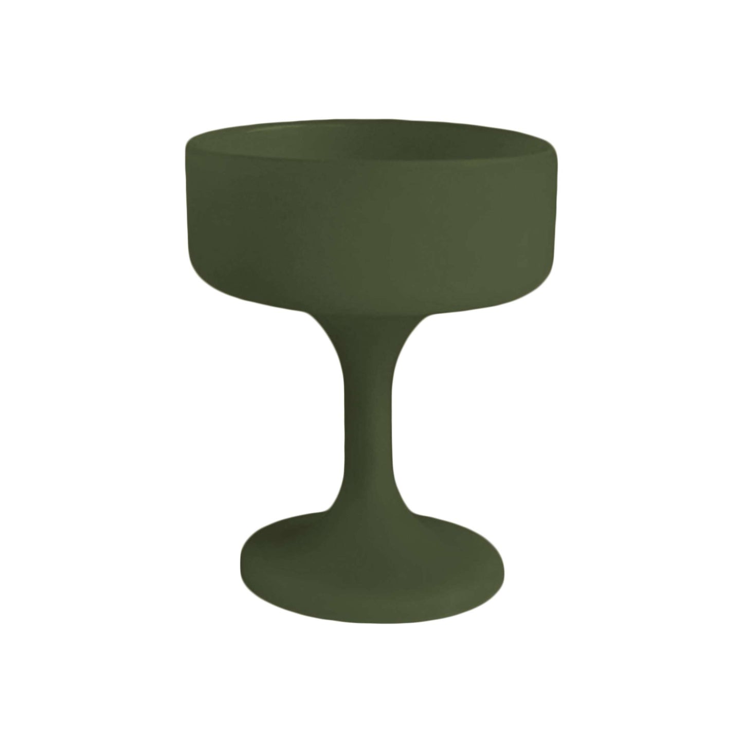 Bicchiere Porter Green MECC in silicone alimentare infrangibile e colorato colore sage