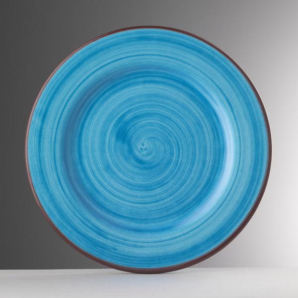 Melamine plate model SAINT TROPEZ Mario Luca Giusti collection, Color: TURQUOISE