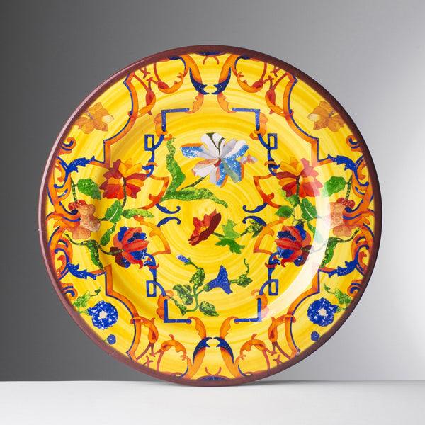 Yellow Pancale Plate in Melamine - Marioluca Giusti Collection