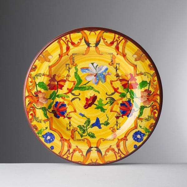 Yellow Pancale Plate in Melamine - Marioluca Giusti Collection
