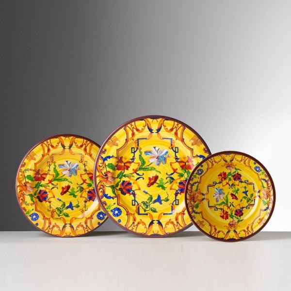 Yellow Pancale Plate in Melamine - Marioluca Giusti Collection