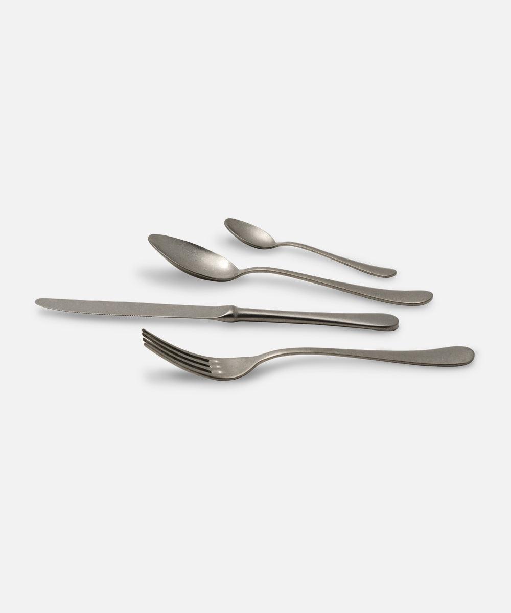 Cutlery Set 4 pieces Rivadossi, SERENA ANTICO line, 18/10 stainless steel