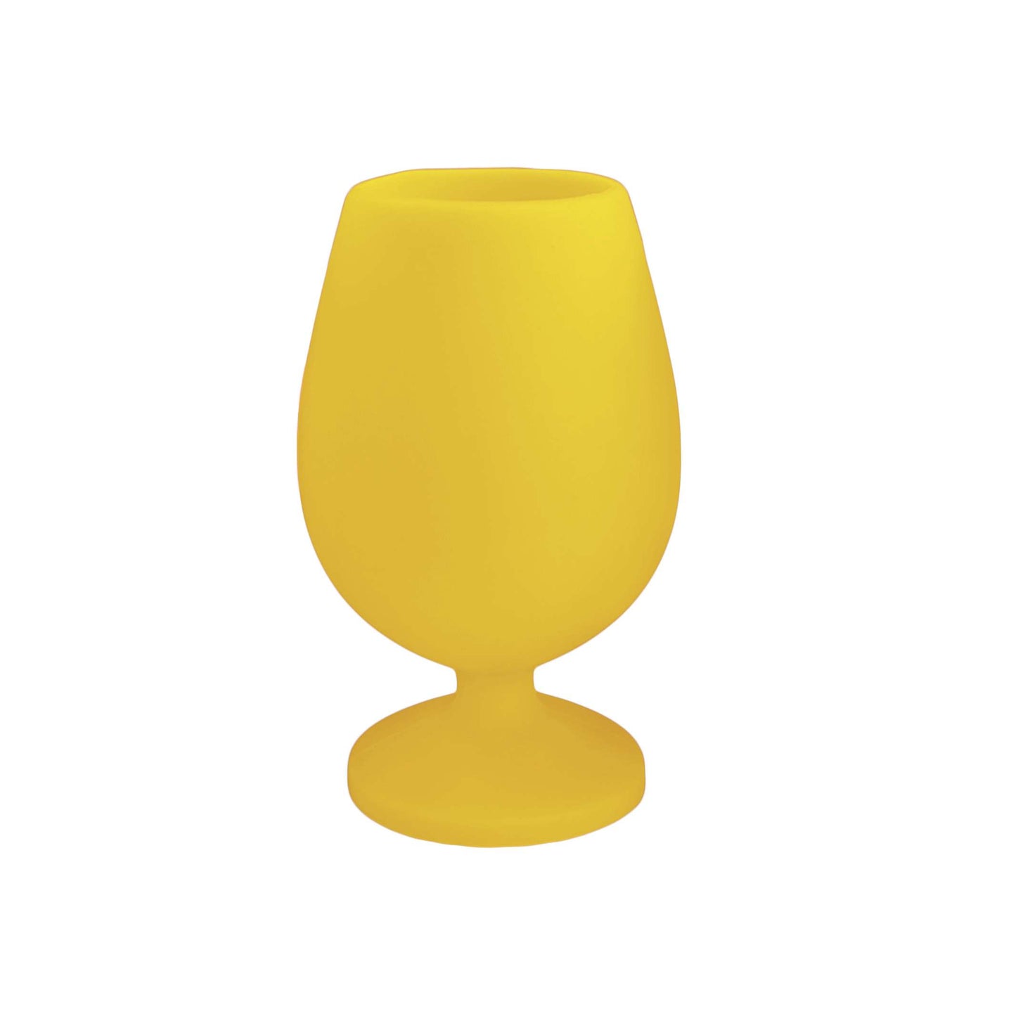 Bicchiere Porter Green FEGG in silicone alimentare infrangibile e colorato colore giallo