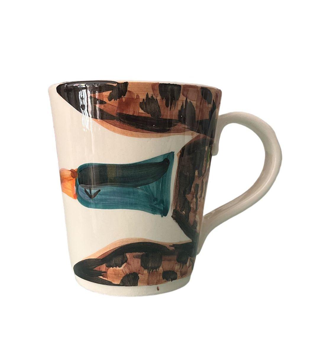 Ceramic MUG cup, Selva collection made by Virginia Casa Ceramiche