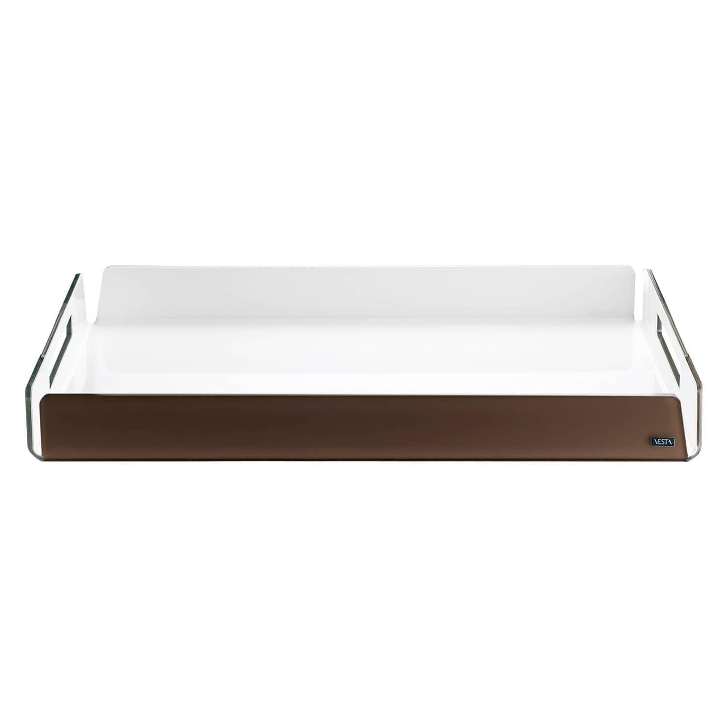 Large tray Like Water line in acrylic crystal - Vesta collection (45 cm x 31 cm)