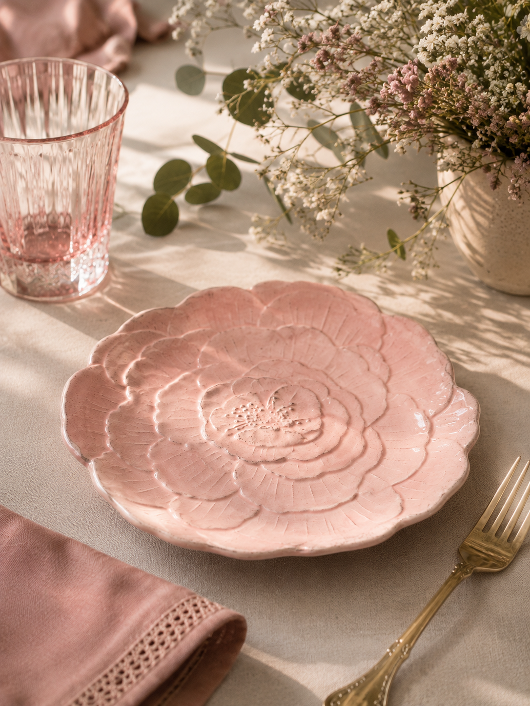 Piattino Rosa – poesia e artigianalità sulla tavola