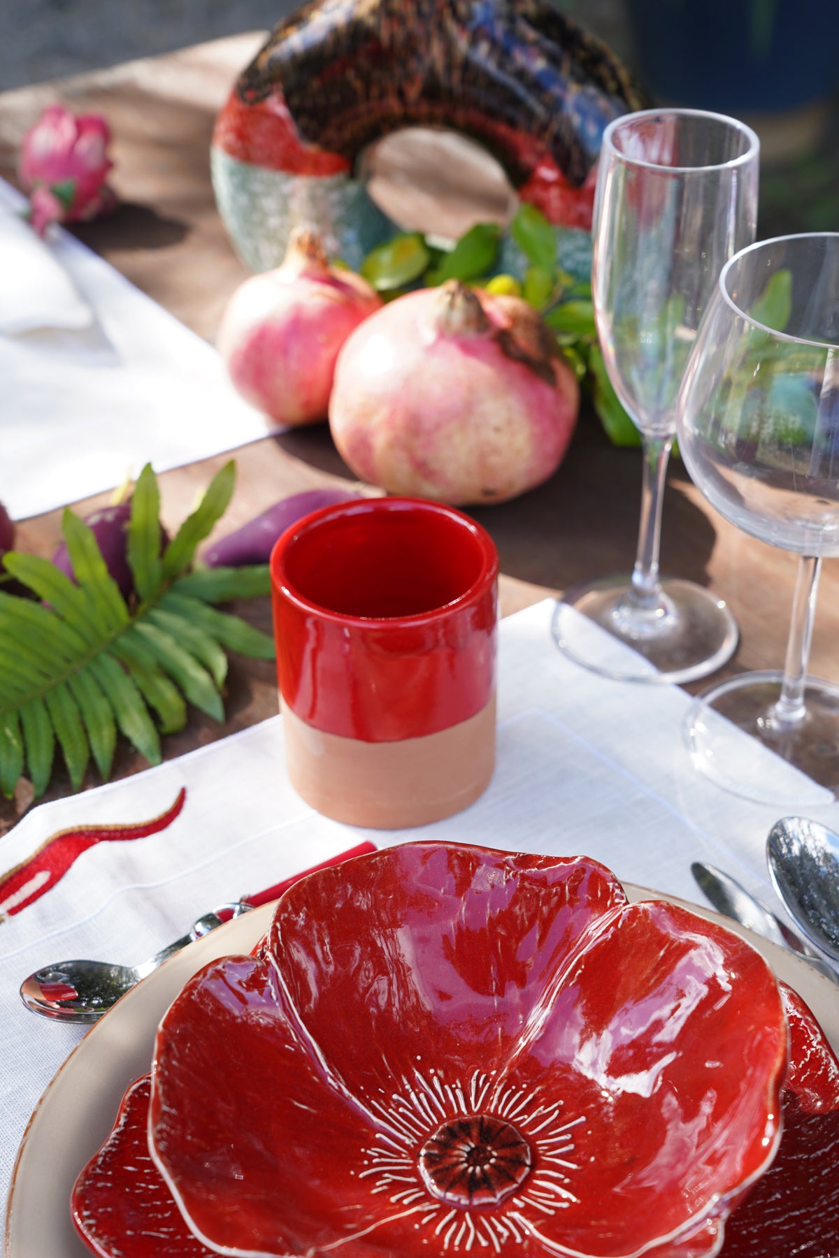 Set Americano con Tovagliolo Corno Rosso – La Gallina Matta