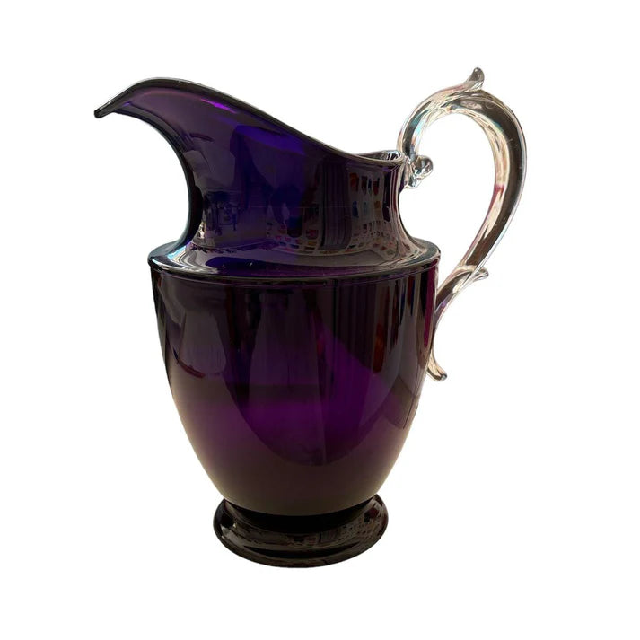 Brocca Federica Mario Luca Giusti viola in cristallo acrilico, elegante e infrangibile.