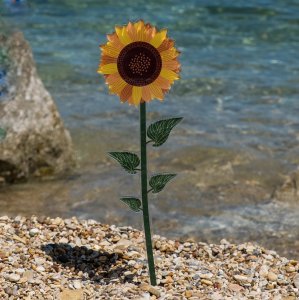 Vesta Funny Flower in Acrylic Crystal - Sunflower