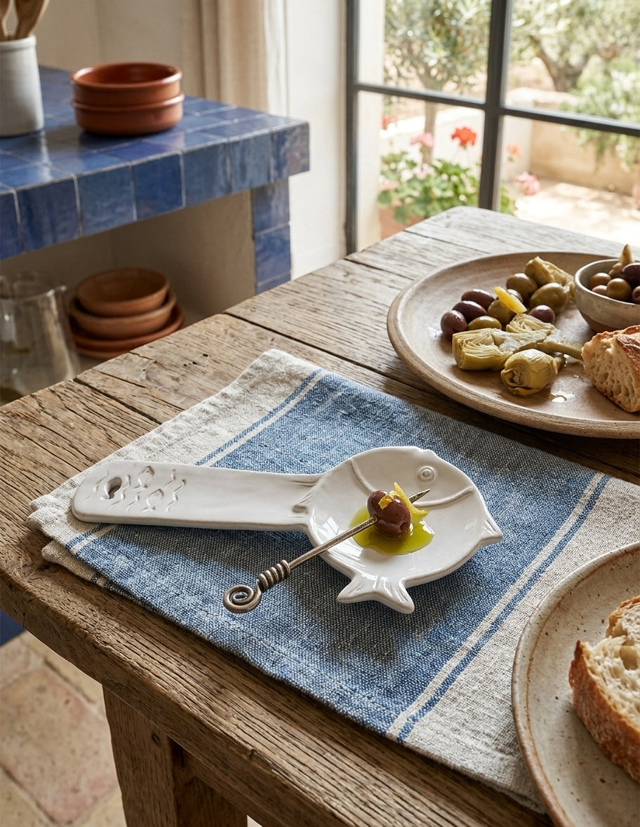 Repose-cuillère en forme de poisson de Virginia Casa : une touche marine pour votre cuisine