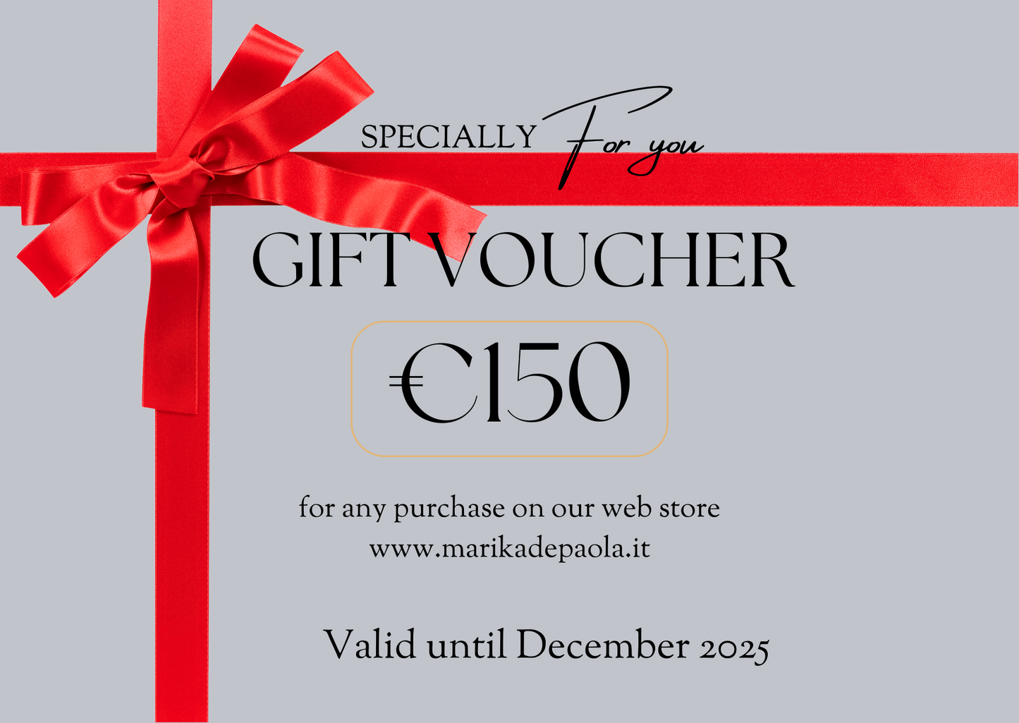 Gift card 150 euro