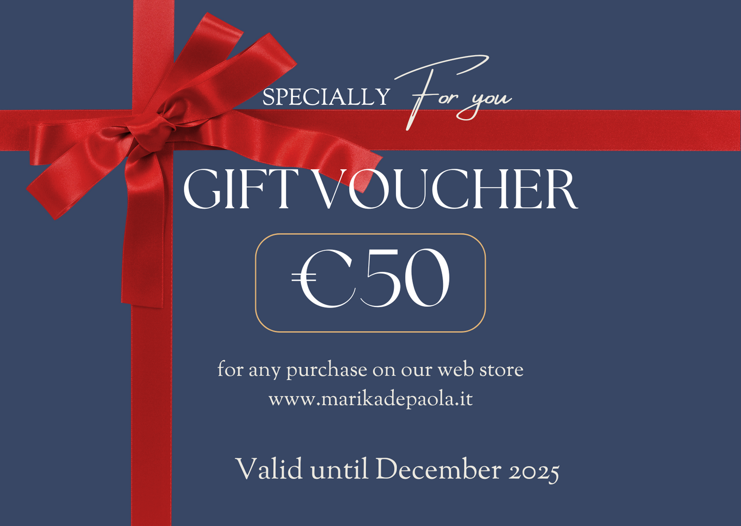 Marika De Paola Gift card 50 euro