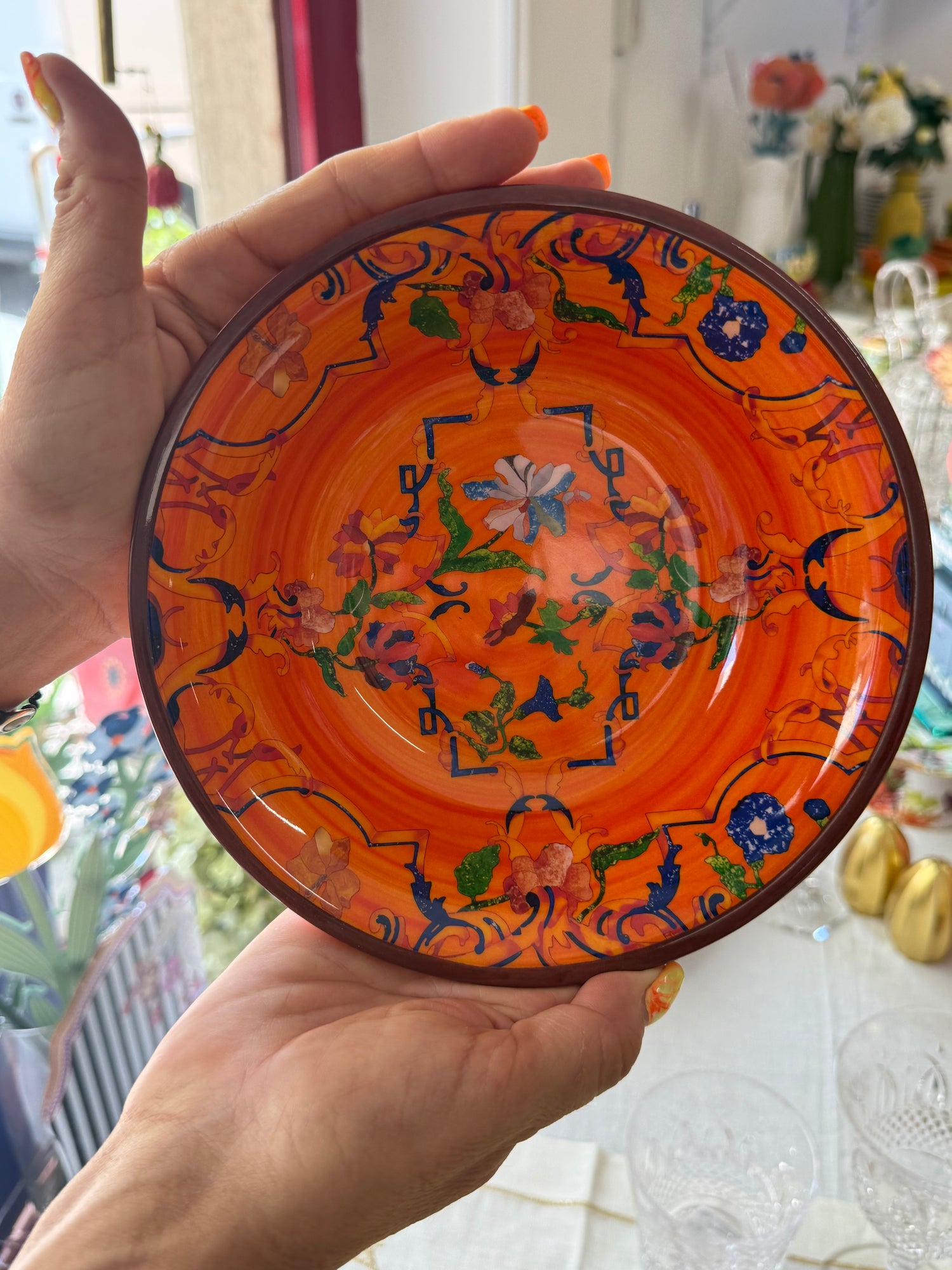 Piatti Pancale in melamina arancio: energia mediterranea per la tua tavola