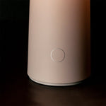 Lampada Mush Vesta da tavolo ricaricabile, nera con luce soffusa e design minimal per interni ed esterni raffinati