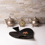 Vuota tasche Vesta in cristallo acrilico rosso a forma di picche, ispirato ai semi delle carte da gioco, con soldi e chiave