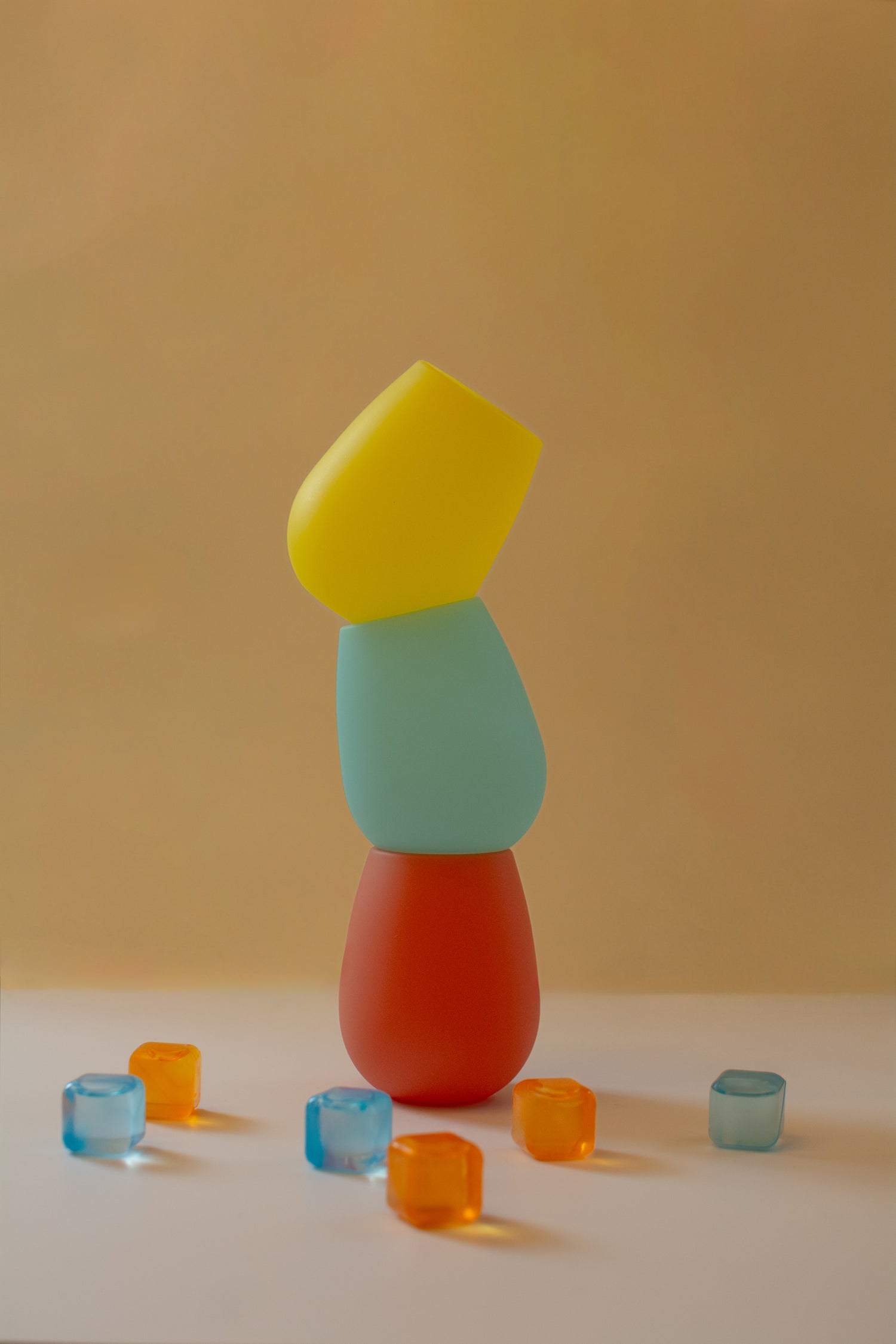 Bicchiere tumbler acqua Porter Green in silicone modello FEGG – Sostenibile & infrangibile