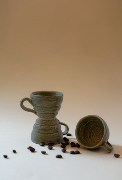 Lucilla Coffee Break Ivory, coffee cup with saucer, Mario Luca Giusti collection