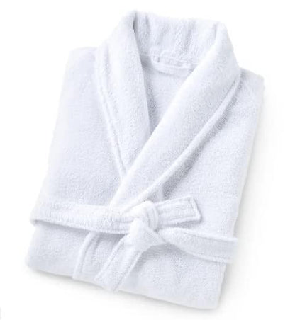 Peignoir femme en coton éponge, ligne Yatch Luxury Broderie, taille M