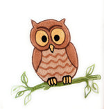 Particolare ricamo civetta