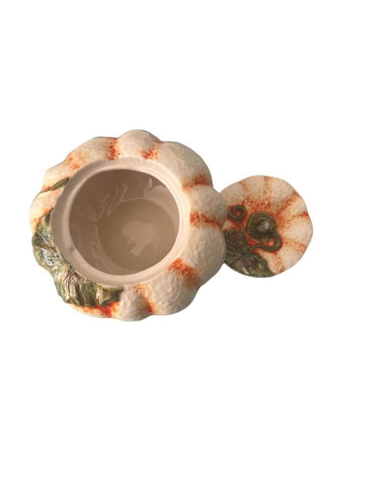 Barattolo Zucca Piccola 14 cm collezione Virginia Casa Ceramiche - MARIKA DE PAOLA - HOME DECOR