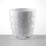 Bicchiere Diamante bianco in cristallo acrilico sfaccettato – Mario Luca Giusti