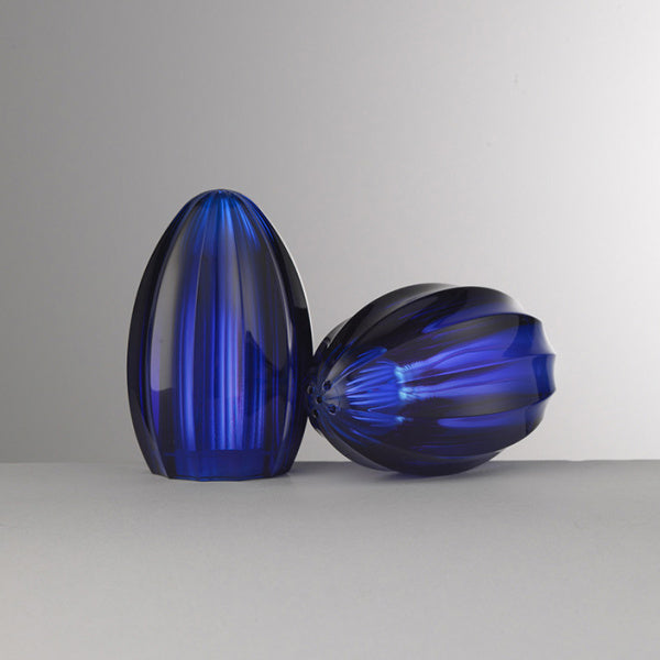 Set sale e pepe Bonnie & Clyde blu in acrilico – Mario Luca Giusti