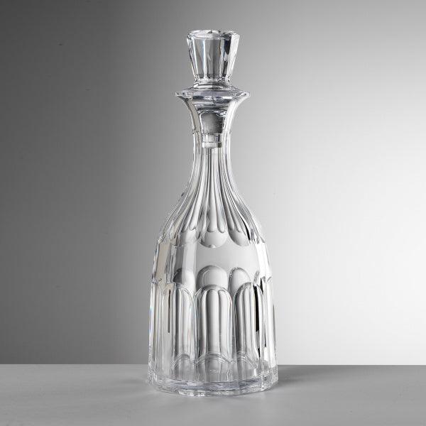 Bottiglia Aquarama trasparente in cristallo sintetico di Mario Luca Giusti con tappo sempre trasparente