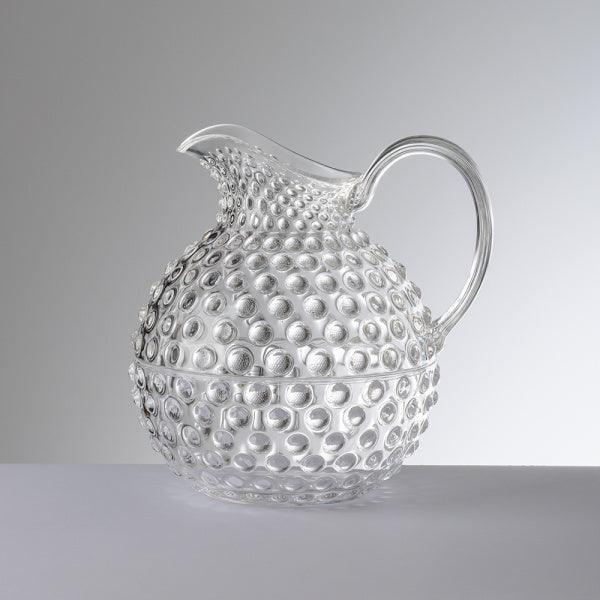 Brocca Gene Krupa trasparente Mario Luca Giusti in cristallo sintetico, disponibile in più colori