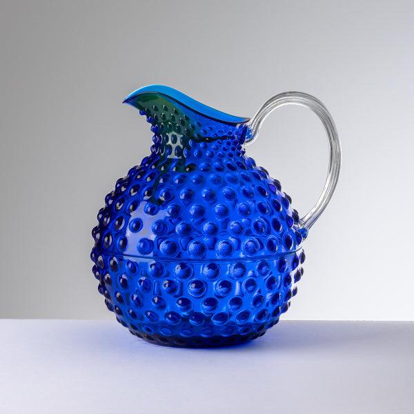 Brocca Gene Krupa blu Mario Luca Giusti in cristallo sintetico, disponibile in più colori