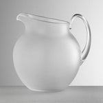 Brocca Plutone Mario Luca Giusti in acrilico effetto frost con manico trasparente, design elegante e resistente, disponibile in vari colori