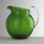 Brocca Plutone Mario Luca Giusti in acrilico verde con manico trasparente, design elegante e resistente, disponibile in vari colori