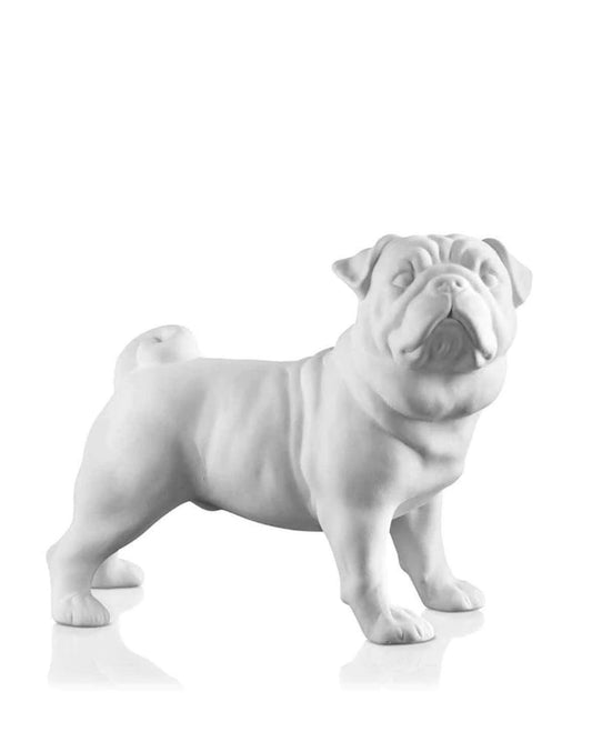 Pug Biscuit dog from the Verus Ceramiche collection, made in Italy, 30 cm