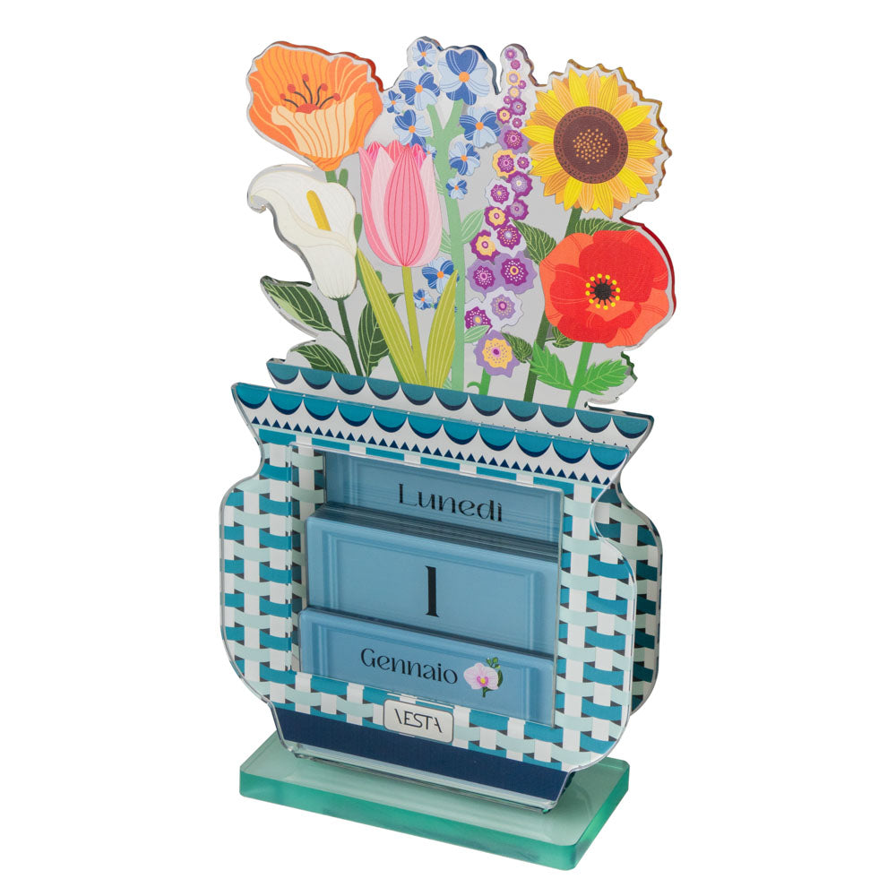 calendario perpetuo Happy Year Vesta Home in plexiglas design colorato